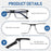 Multifocus Progressive Reading Glasses Men Blue Light Multifocal Computer Readers No-Line Trifocal Near Range