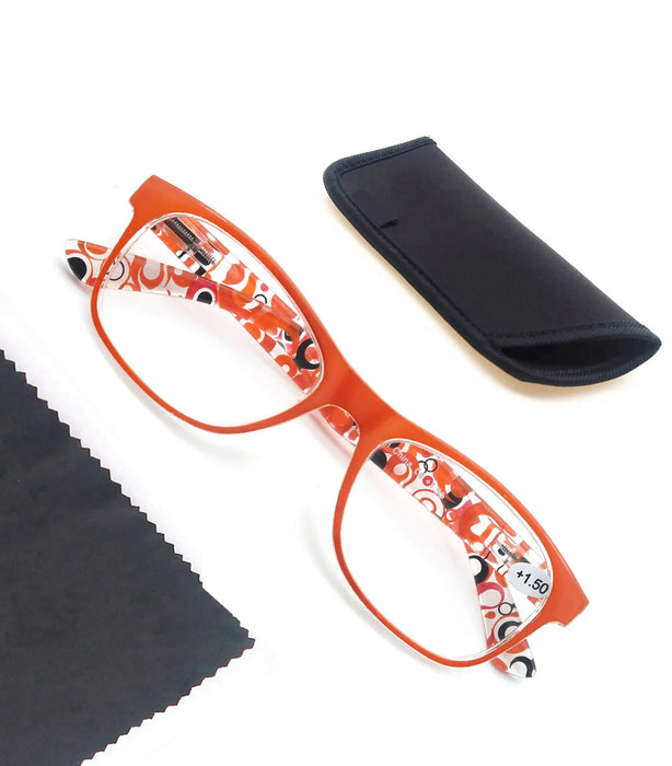 Gafas de lectura de ojo de gato para mujer, montura redonda de colores clásica, bisagra de resorte, gafas de lectura para mujer de alta calidad con dioptrías