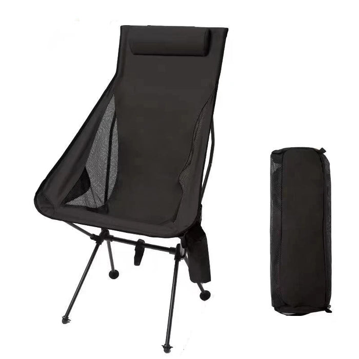 Silla de camping plegable portátil WESTTUNE con reposacabezas, sillas turísticas ligeras, silla de pesca de aleación de aluminio, muebles de exterior