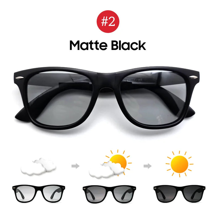 VIVIBEE Classic Deisign Square Polarized Men Driving Sunglasses Photochromic Polar Sun Glasses 2026 Trending High Quality Shades
