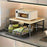 Space Saving Sturdy Hardwood Kitchen Countertop Organizer with Drawer and Wire Basket for Coffee Maker