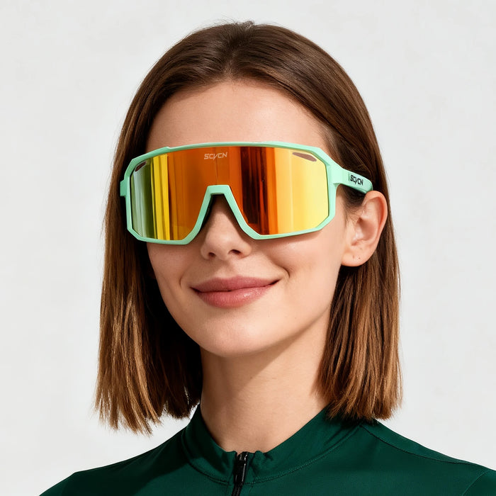 SCVCN Men Women Outdoor Bike Cycling Glasses UV400 Sport Sunglasses Mountain Bicycle Riding Eyewear Driving Fishing Running
