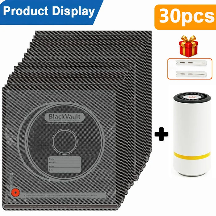Bolsa de almacenamiento al vacío para filamento 3D negro, resistente a la humedad, para mantener el filamento seco. Apta para filamento de impresora 3D PLA, ABS, PETG, TPU.