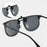 VIVIBEE Gafas de Sol con Clip Abatible Polarizadas para Hombre Cuadradas UV400 Fotocromáticas de Visión Nocturna para Mujer Clásicas con Clip de Espejo