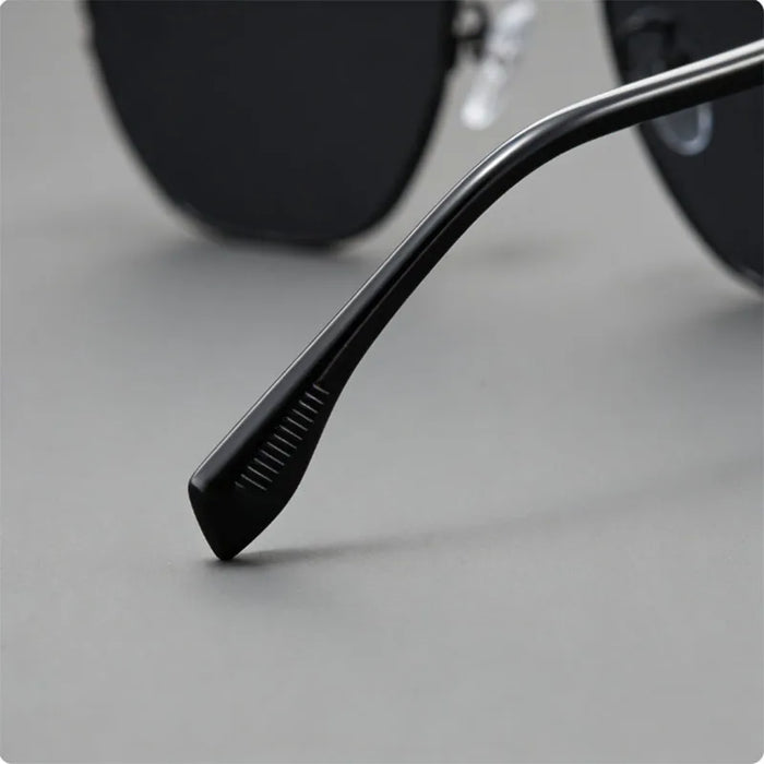 Lunettes de soleil carrées vintage en métal pour hommes et femmes, lunettes de protection UV400 tendance rétro unisexe