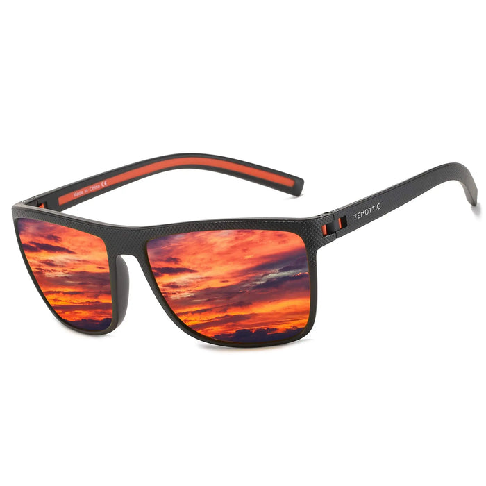 ZENOTTIC Lunettes de soleil polarisées tendance pour femmes et hommes, monture légère en TR90, protection UV400, lunettes de soleil carrées