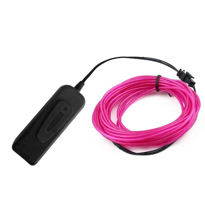 Câble Néon EL Lumineux LED Décoration Noël Fête Danse Déguisements Vêtements Lumineux Voiture Lumière Décoration Vêtements Soirée Rave 1m/3m/5m