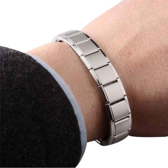 Men Red Copper Bracelet Business Style Double Strong Magnetic Therapy Bracelet For Arthritis Pain Relief Jewelry Accessories