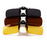 SHINU Clip On Polarized Glasses Anti Blue Light polarized sunglasses worn over glasses Yellow Lenses glasses for night driving