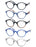 Reading Glasses for Men Women Classic Round Readers Eyeglasses High Qulity Spring Hinge Hyperopic Presbyopia +1.0 to +4.0