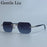 Square Rimless Punk Sunglasses Men 2026 Luxury Brand Trendy Driving UV400 Sun Glasses Polygon Frameless Eyewear For Male Shades