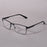 Lunettes de Lecture Anti-Lumière Bleue May Flower Homme Monture Métallique Prescription Avec Charnière à Ressort Cadre Bleu Pour Hommes +75+175