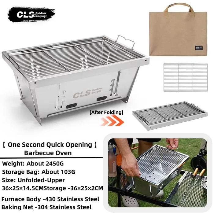 Mountainhiker Camping Folding Lift Removable Multi Unit IGT Table Gas Stove Portable Camp BBQ Grill Table Outdoor Picnic table