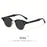HBK Classic Men's Small Round Sunglasses Semi Frameless Metal Frame Design Sun Glasses Women's Business Outdoor Driving Eyewear