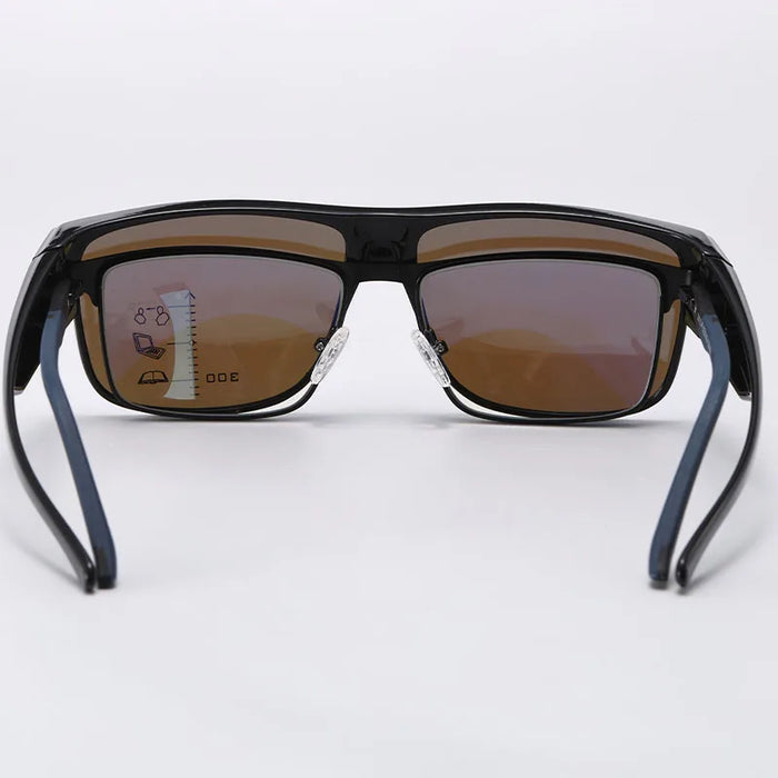 Lunettes de soleil sur-lunettes polarisées pour hommes et femmes, protection UV400 enveloppante pour la conduite et les activités en extérieur