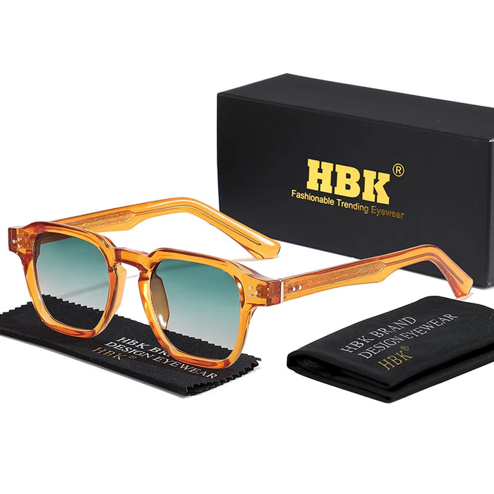 HBK Fashion Punk Sunglasses for Men Classic Square Sun Glasses Outdoor Sports Party Vacation Travel Driving Fishing Eyeglasses