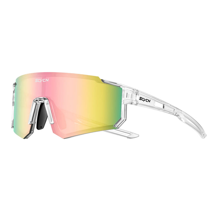 SCVCN Fashion Outdoor Cycling Sunglasses Men MTB Bike Glasses Sports Hiking Mountain Women Bicycle Cycling UV400 Goggles