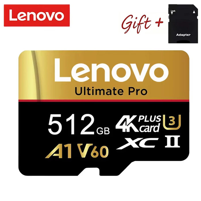 Lenovo Universal 512GB Memory Card SD Cards Micro TF SD TF Cards 256GB 64GB 32GB for Tablet/Phone/PC/Surveillance