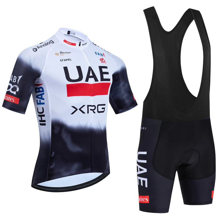 2026 New WHITE Cycling Jersey UAE Team Bike Jersey Shorts 10 Color Men Women Quick dry Ropa Ciclismo Pro Bicycle TShirt Clothing