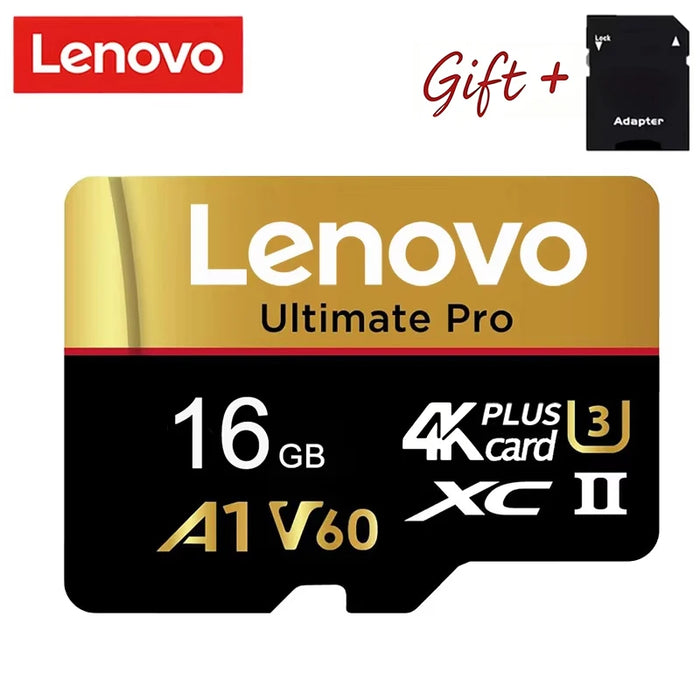 Lenovo Shockproof 512GB Memory Card SD Cards TF Cards Micro TF SD 256GB 128GB UHS-I Shockproof U1 for Camera/Smartphone