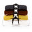 SHINU Clip On Polarized Glasses Anti Blue Light polarized sunglasses worn over glasses Yellow Lenses glasses for night driving