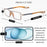 Men's Classic Full Frame Reading Glasses Clear Lens Comfortable Wear Ultra-Lightweight Frame Suitable Home Office Use Great Gift