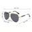 VIOLA MAG Gafas de sol retro de metal con efecto degradado Toad Mirror, unisex, diarias para ir al trabajo y para decoración al conducir, con bolsa para gafas
