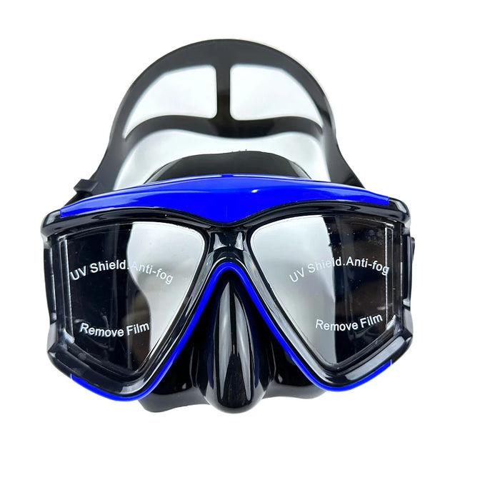 Diving Mask Snorkel Swimming Goggles Scuba Silicone Skirt 3 Windows Anti-Fog Anti-Leak Wide View Panoramic HD For Adult Youth