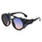 Retro Sunglasses Men Women Leather Round Glasses Vintage Goggles Anti Wind Outdoors Sports Sun Glasses UV400