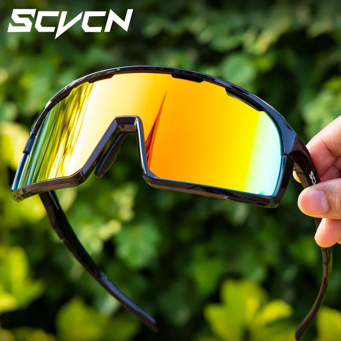 SCVCN Cycling Glasses MTB Road Bike Sunglasses UV400 Bicycle Glasses Protection Light Unisex Bike Sports Equipment
