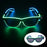 Nouvelles lunettes lumineuses LED sans fil pour festival, rave, soirée, lunettes de soleil mosaïque lumineuses néon, lunettes de club disco