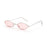 1PC Vintage Small Frame Shades Retro Oval Black Sunglasses Unisex Luxury Brand Designer Pink Sun Glasses Female Travel Eyewear
