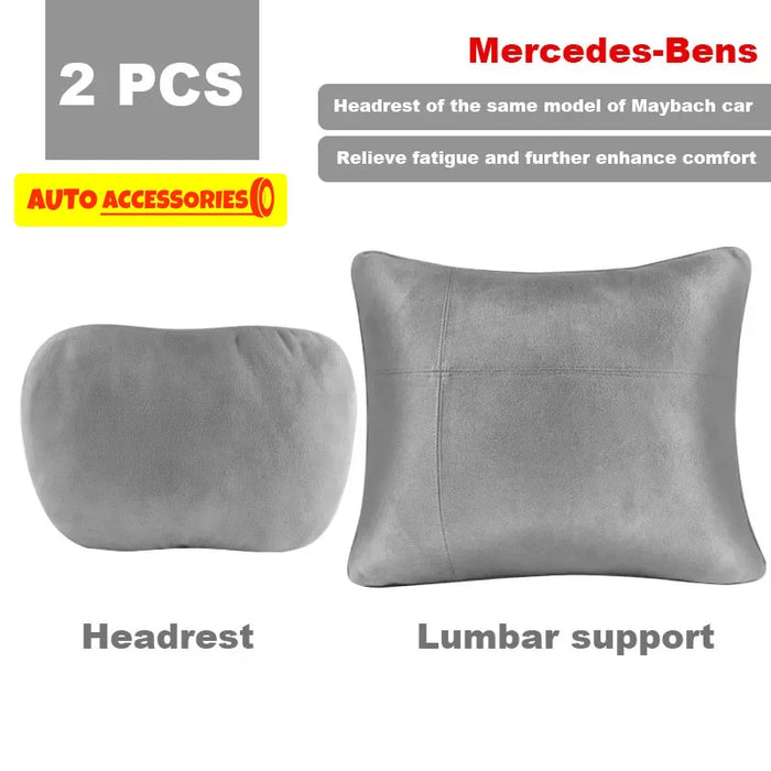 Car Headrest Neck Support Seat / Maybach Design S Class Soft Universal Adjustable Car Pillow Neck Rest Cushion High Quality