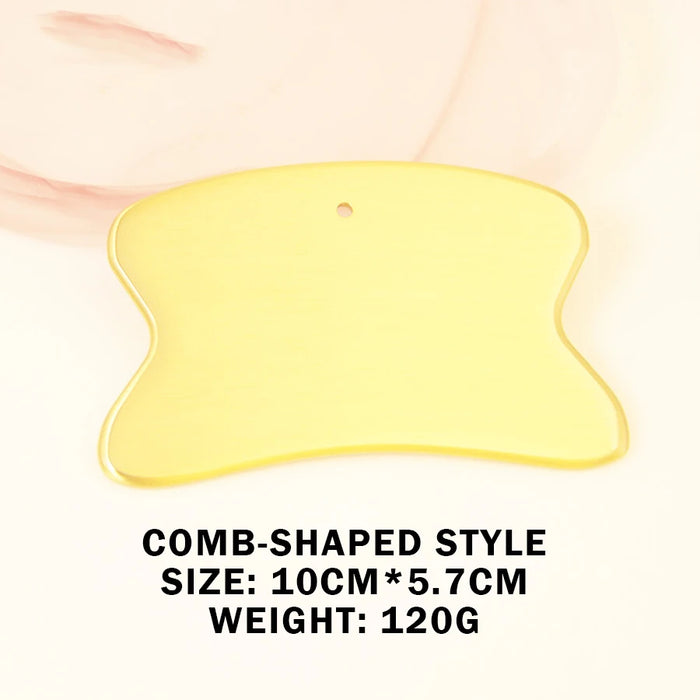 Pure Copper Scraping Board, Made of Solid Brass, Conducts Heat Quickly, Antibacterial, and Odorless