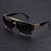 Lunettes de soleil carrées à double pont Black Gold, lunettes de conduite légères de luxe pour hommes d'affaires