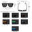 1-4 PCS Homme Classique Carré Polarisé Lunettes de Soleil Sport Légères Monture PC UV400 pour Conduite Pêche Cyclisme Unisexe Durabilité