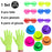 6 12 24 30 Pièces de fournitures de fête néon Chapeaux formels néon phosphorescents à la lumière UV Chapeau fluorescent Décorations de fête à lumière UV pour adultes