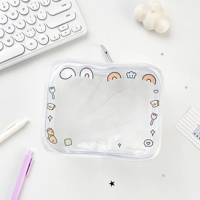 Bolsa de almacenamiento para muñecas en pareja, de PVC transparente con cremallera, organizador a prueba de polvo para muñecas de peluche, estuche de exhibición, mochila exterior, bolsa colgante