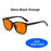Classic Red Lens Blue Light Blocking Glasses Square Men Better Sleep Anti Bluelight Filter Orange Women UV400 Eyeglasses