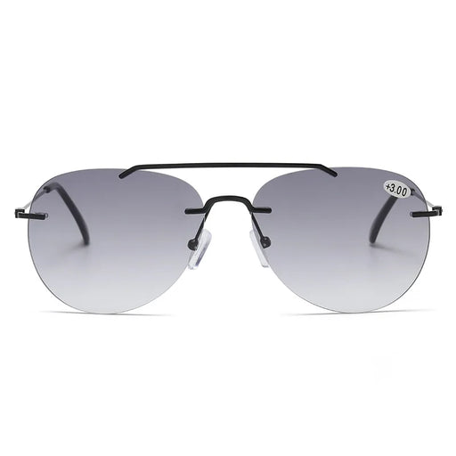 MODFANS Gafas de Sol Presbicia para Hombre Distancia y Cerca de Doble Uso Doble Luz Gafas de Presbicia Gafas de Sol sin Montura Protección UV