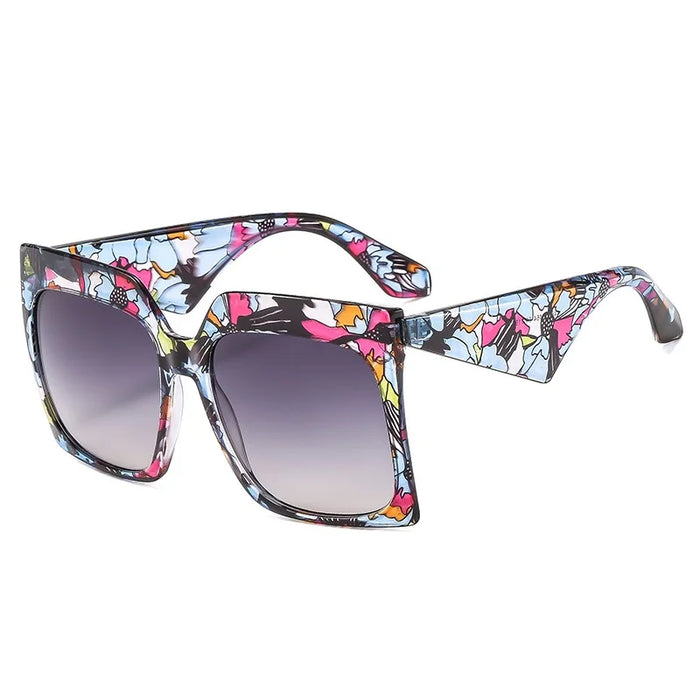 New Two-color Frame Square Sunglasses Women Retro Trending Luxury Female Eyewear Shades UV400 Sun Glasses Brand Oculus