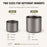 Pure Titanium Double-Wall Cup Set, 100ml & 220ml Coffee and Tea Cups, Lightweight Nesting Drinkware for Home Travel and Outdoors