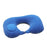 Almohada de cuello inflable en forma de U portátil con pulsador, suave soporte de aire, almohada de viaje cómoda para dormir en vuelos y coches