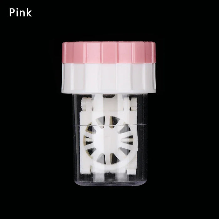 1PC Unisex Bottle Tube Hard Contact Lens Case Candy Color Travel Glasses Lenses Box Eyes Care Kit Holder Container Lens Washer