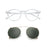 ZENOTTIC 2026 Fashion/Retro Clip On Sunglasses (Anti Blue Light Glasses+Polarized Clip)  for Men Women