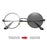 VIVIBEE Photochromic Mens Blue Light Blocking Glasses Retro UV400 Anti Glare Round Color Changing Sunglasses Computer Shades
