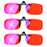 Antilentes de luz azul con clip Lentes rojos con clip para dormir mejor Lente naranja con clip para jugar o trabajar Lente amarilla polarizada para conducir