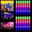 1-100Pcs LED Glow Sticks Bulk Colorful RGB Glow Foam Stick Cheer Tube Dark Light for Xmas Birthday Wedding Party Supplies