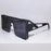 New Stylish Sunglasses with Oversized Frames, Trendy Metal Design, Perfect for Fashion Shows and Cool Street Style