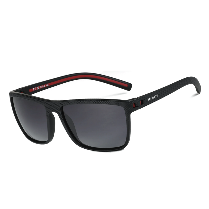 ZENOTTIC Lunettes de soleil polarisées tendance pour femmes et hommes, monture légère en TR90, protection UV400, lunettes de soleil carrées